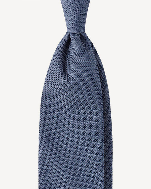 Viola Milano Grenadine Garza Fina Unlined Silk Tie / Sea