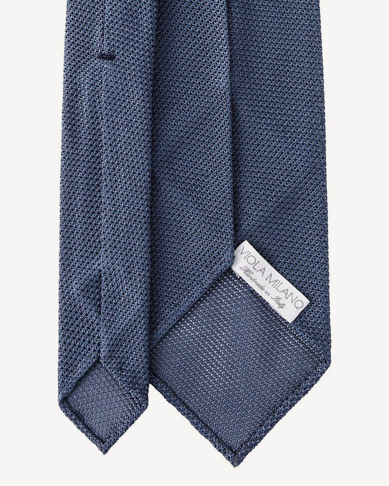 Viola Milano Grenadine Garza Fina Unlined Silk Tie / Sea