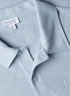 Sunspel Riviera Polo Shirt / Blue Mist