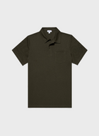 Sunspel Riviera Polo Shirt / Pine Green