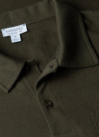 Sunspel Riviera Polo Shirt / Pine Green