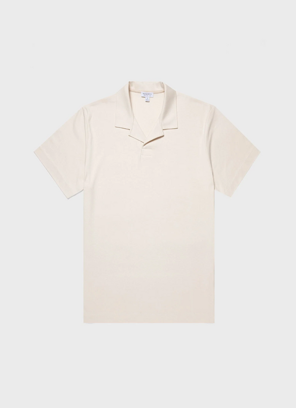 Sunspel Heavyweight Polo Shirt / Undyed