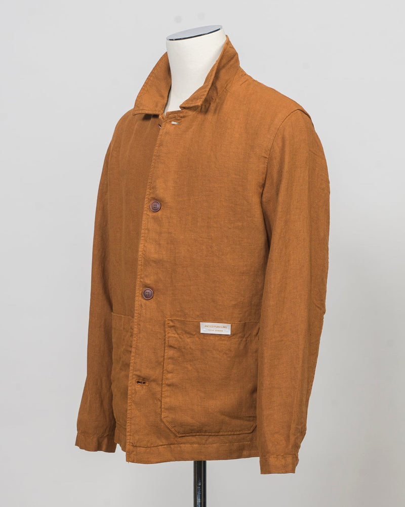 100% linen
Two patch pockets
Made in Italy
Color: Brown/7457
Art. CAM03 3L084 Tela Genova Camillo Linen Overshirt / Brown