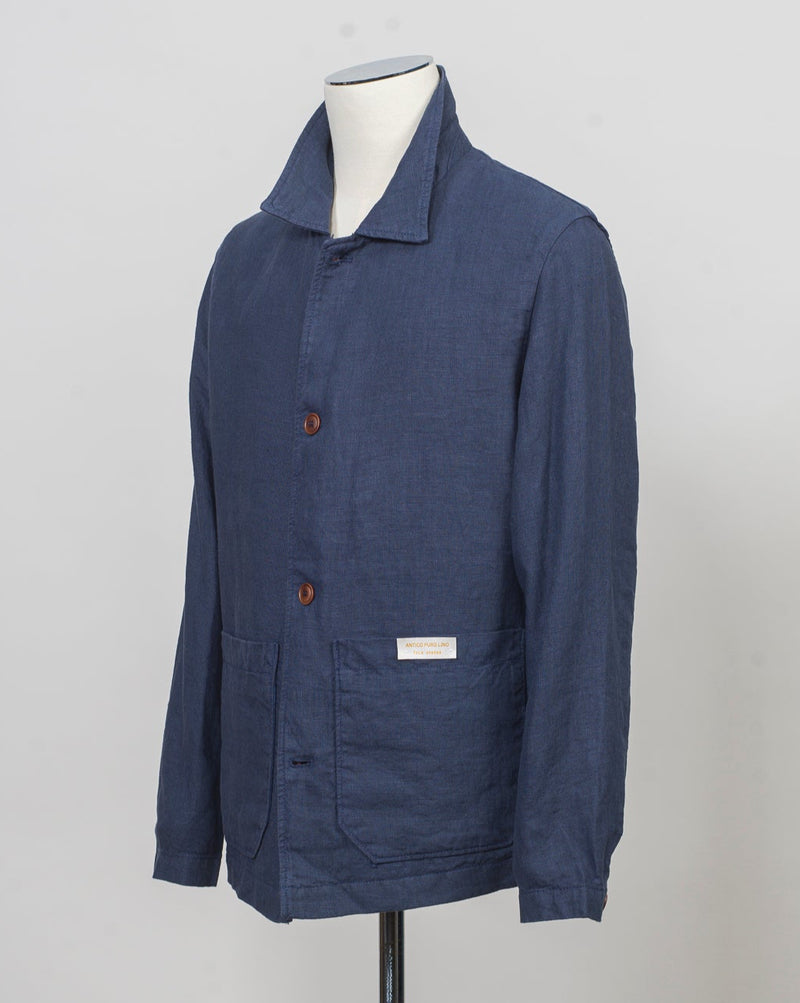 100% linen
Two patch pockets
Made in Italy
Color: Blue/4266
Art. CAM03 3L084 Tela Genova Camillo Linen Overshirt / Blue