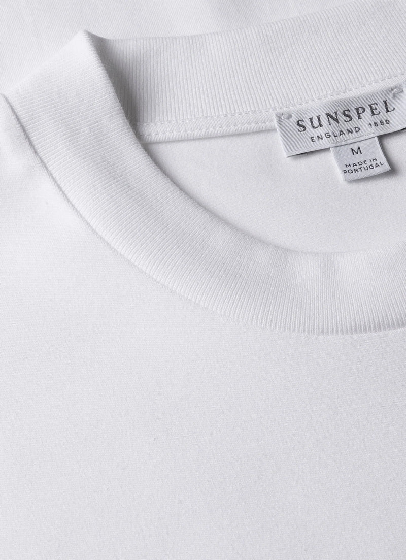 Sunspel Relaxed Fit Heavyweight T-Shirt / White