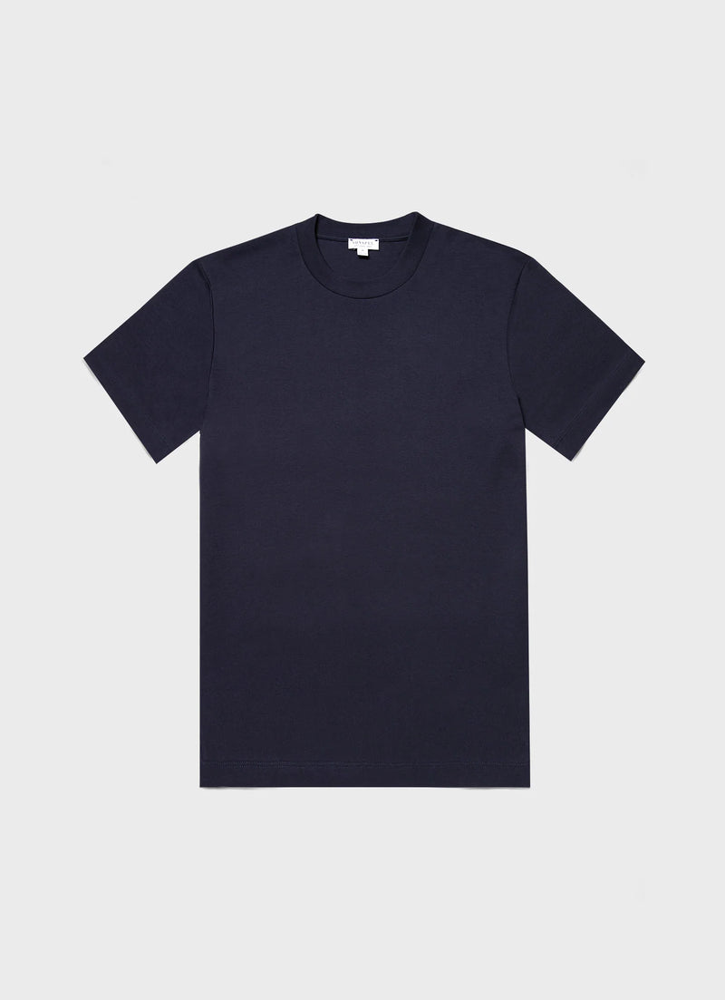 Sunspel Relaxed Fit Heavyweight T-Shirt / Navy