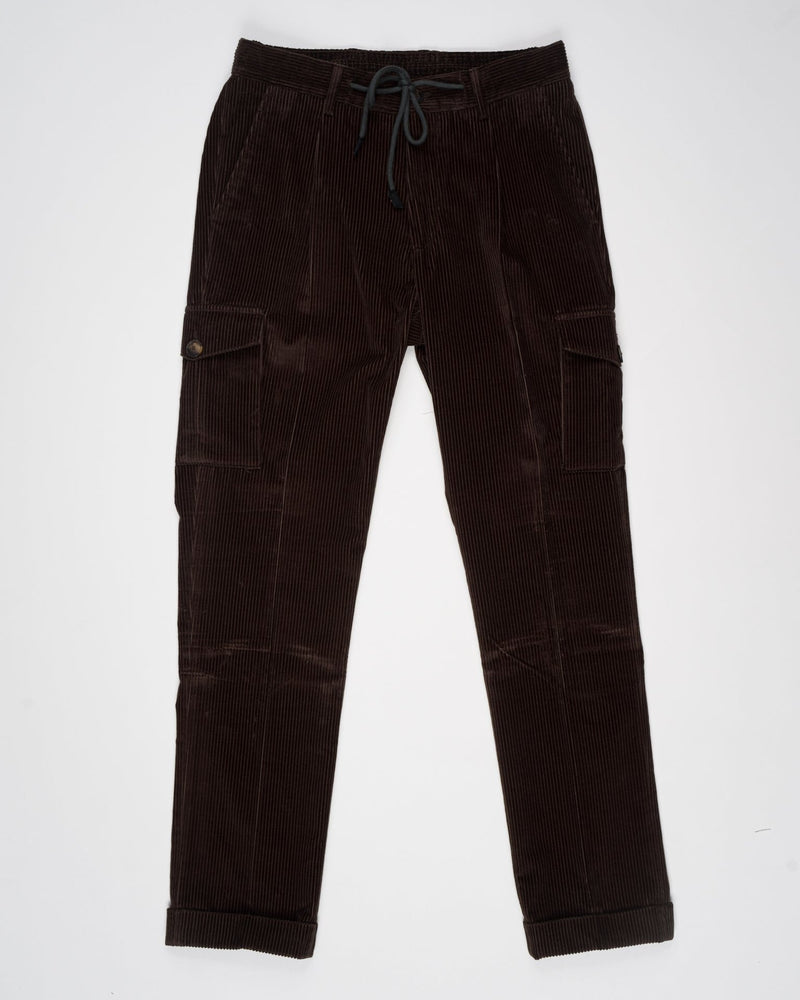 Article: 76111/52202
Composition: 100% Cotton
Color: 190 / Dark Brown Gran Sasso Corduroy Cargo Pants / Dark Brown

Made in Italy