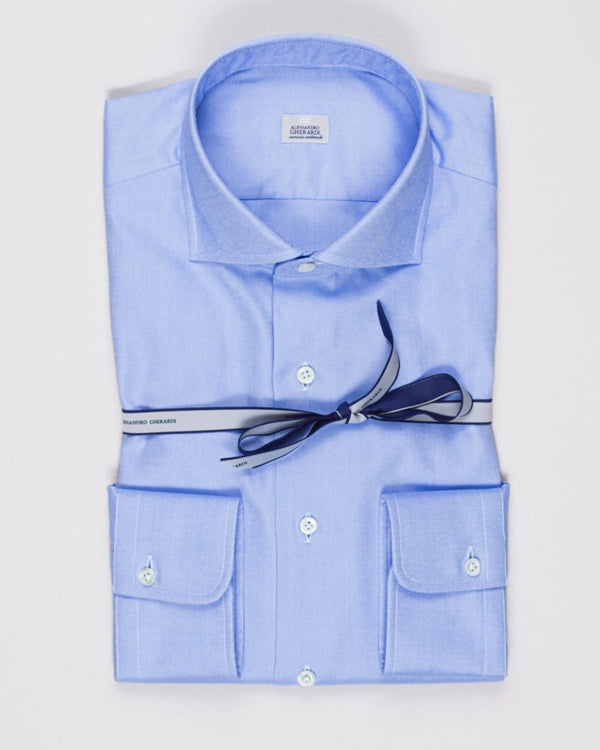 Composition: 100% Cotton
Oxford -cloth
SIngle cuffs
Removable collarbones
Article: 1056 639
Color: Light Blue Alessandro Gherardi Oxford Shirt / Light Blue