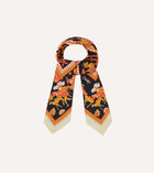 Drake's Elephants Silk Bandana / Orange