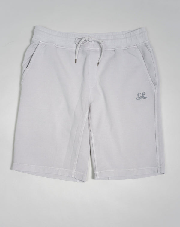 Art. 14CMSB139B 005398R Col. 936 Fling Gray / Light Gray C.P. Company Cotton Fleece Resist Dyed Shorts / Flint Grey